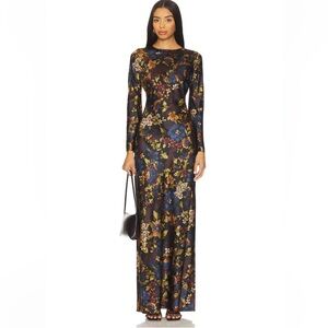 Veronica Beard Gemma Dress in Black Multi Floral Size 2